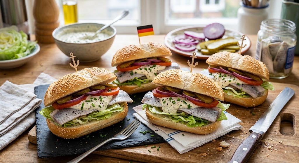 Das klassische norddeutsche Fischbrötchen, einfach selbst gemacht