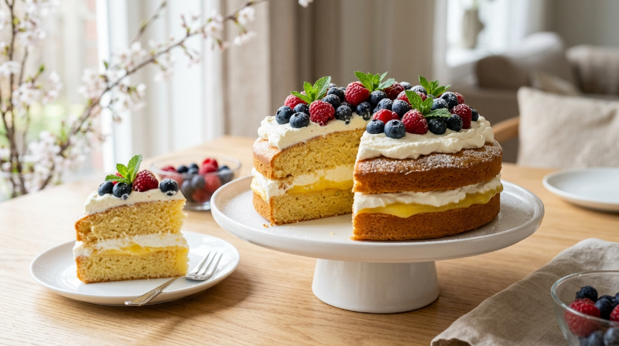 Ein frisches und festliches Dessert für den Ostertisch
