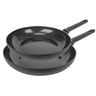 Cookinglife Bratpfannenset Black Cera Ø 24 und 28 cm – geeignet für alle Wärmequellen – keramische Antihaftbeschichtung