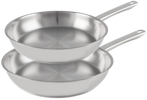 Cookinglife Bratpfannenset Superior Ø 24 und 28 cm – geeignet für alle Wärmequellen – ohne Antihaftbeschichtung