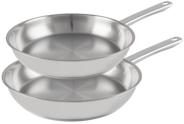 Cookinglife Bratpfannenset Superior Ø 24 und 28 cm – geeignet für alle Wärmequellen – ohne Antihaftbeschichtung