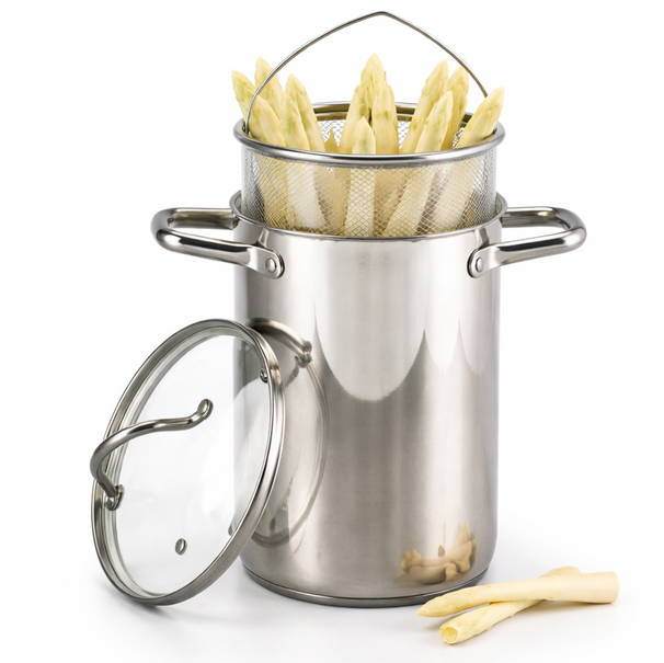 Cookinglife Spargelpfanne / Pastapan - RVS - ø 16 cm / 4,0 Liter
