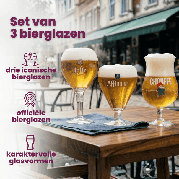Biergläser-Geschenkset - 3-teilig