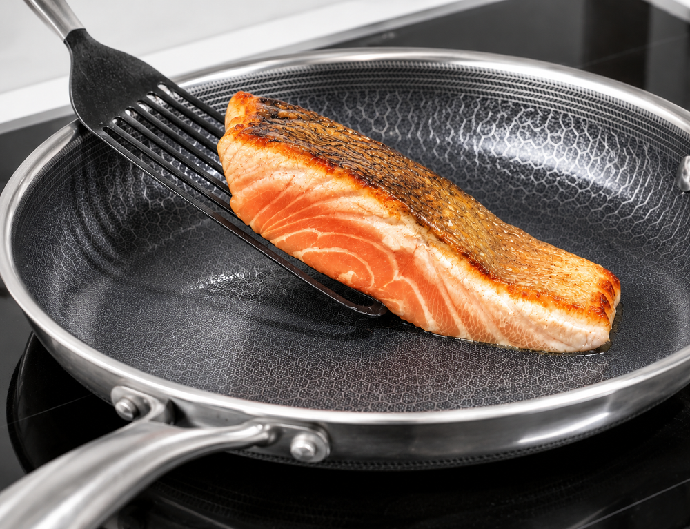 Cookinglife Bratpfanne HexaCook Hybride Pfanne ø 28 cm - NON STICK - geeignet für alle Wärmequellen - keramische Antihaftbeschichtung