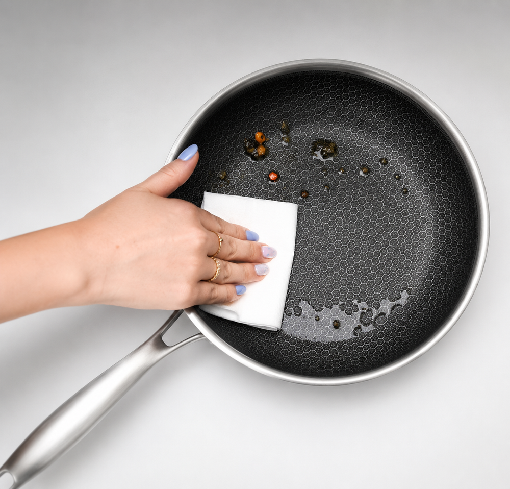 Cookinglife Bratpfanne HexaCook Hybride Pfanne ø 28 cm - NON STICK - geeignet für alle Wärmequellen - keramische Antihaftbeschichtung