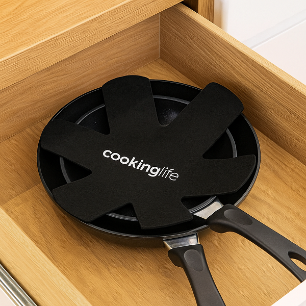 Cookinglife Pfannenbeschützer Anthrazit ø 38 cm - 2 Stück