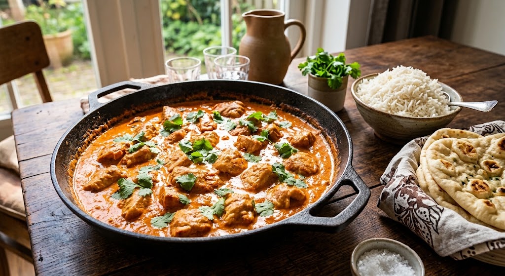 Indischer Klassiker mit einer samtig-weichen Tomatensauce