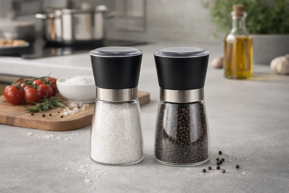 WMF Steakmesser Nuova - 6 Stück - Inklusive GRATIS Cookinglife Pfeffer- und Salzmahlerset