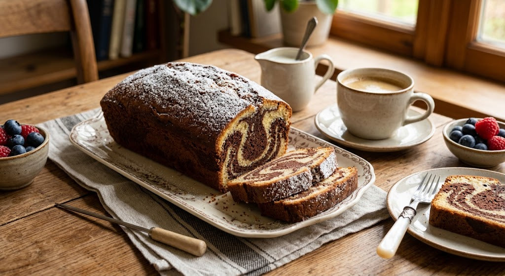 Der klassische Marmorkuchen, der jeden berührt