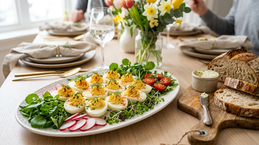 Ein festliches Gericht für ein fröhliches Osterfrühstück oder -brunch mit der ganzen Familie.