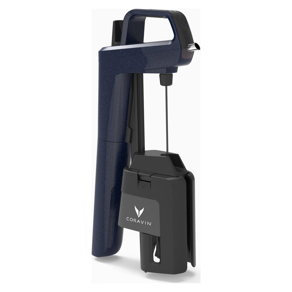 Coravin Wijnsysteem Timeless Six+ - Ocean Blue - Limited Edition - zijaanzicht