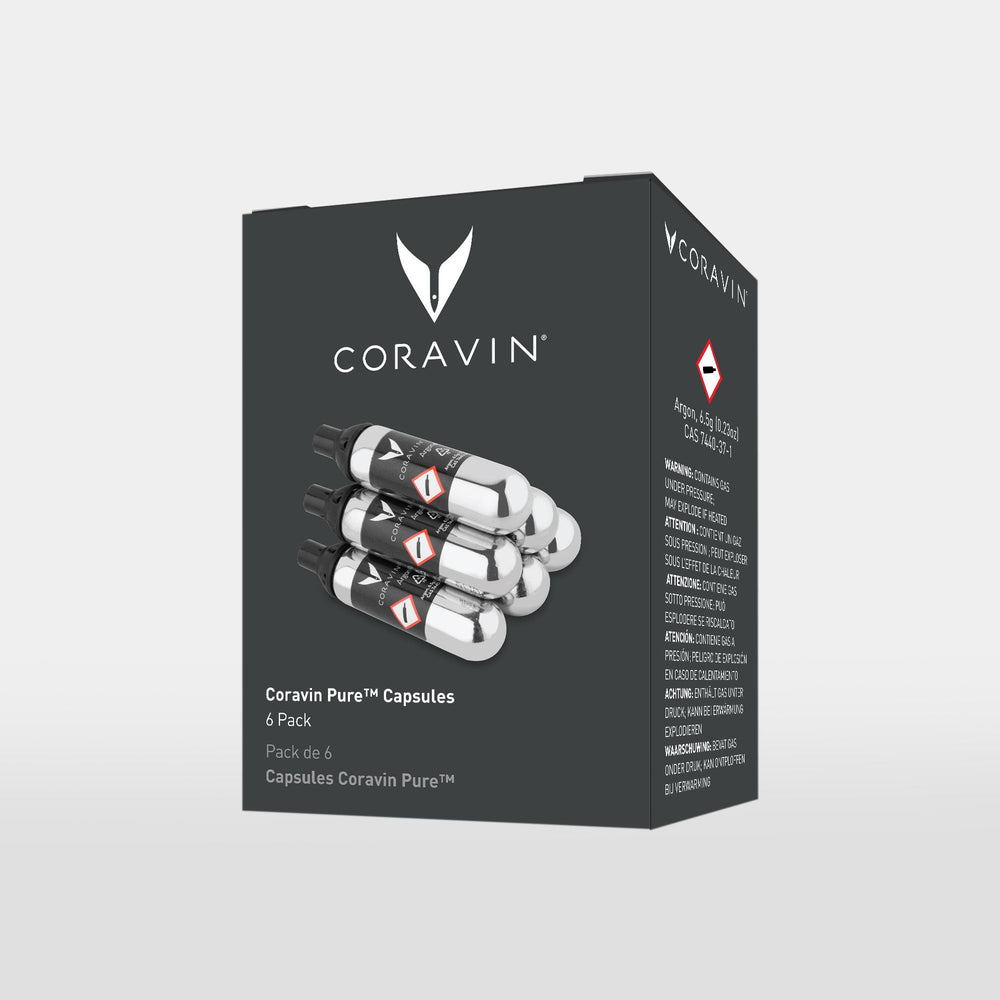 Coravin Argon Kapseln Rein 6 Stück - 21 ml / 6,5 Gramm