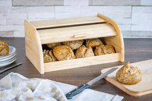 Cosy & Trendy Brotdose Holz Rolldeckel - 40 x 27 x 18 cm