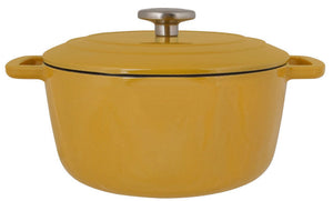 Cosy & Trendy Bräter Fontestic Gusseisen Amber Gold Ø 24 cm / 4,6 Liter – emailliert