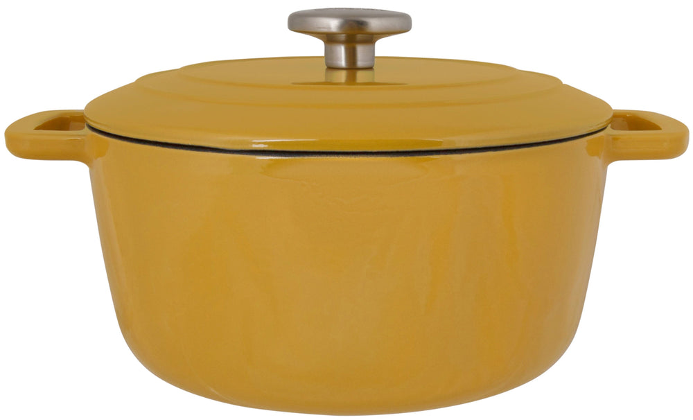 Cosy & Trendy Fontestic gietijzeren braadpan met deksel Amber Gold Ø 28 cm - 6,8 liter