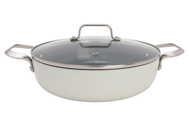 Cosy & Trendy Schmorpfanne mit Deckel Cerapro Clay ø 28 cm - keramische Antihaftbeschichtung