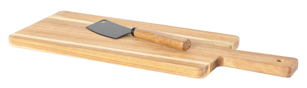 Cosy & Trendy Holz Käsebrett mit Käsemesser - Akazienholz - 41 x 15 cm