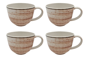 Cosy & Trendy Mokken Sintra Terracotta 350 ml - 4 stuks