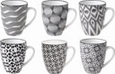 Cosy & Trendy Kaffeetassen Nikko Black 190 ml - 6 Stück
