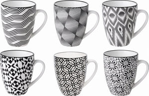 Cosy & Trendy Kaffeetassen Nikko Black 190 ml - 6 Stück