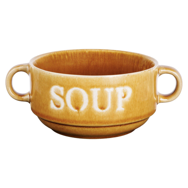 Cosy & Trendy Suppenschalen / Schalen Soup Ocker ø 12 cm / 450 ml - 4 Stück