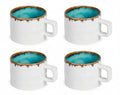 Cosy & Trendy Kaffeetassen Laguna Azzurro 230 ml - 4 Stück