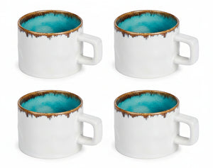 Cosy & Trendy Kaffeetassen Laguna Azzurro 230 ml - 4 Stück