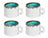 Cosy & Trendy Kaffeetassen Laguna Azzurro 230 ml - 4 Stück