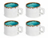Cosy & Trendy Kaffeetassen Laguna Azzurro 230 ml - 4 Stück