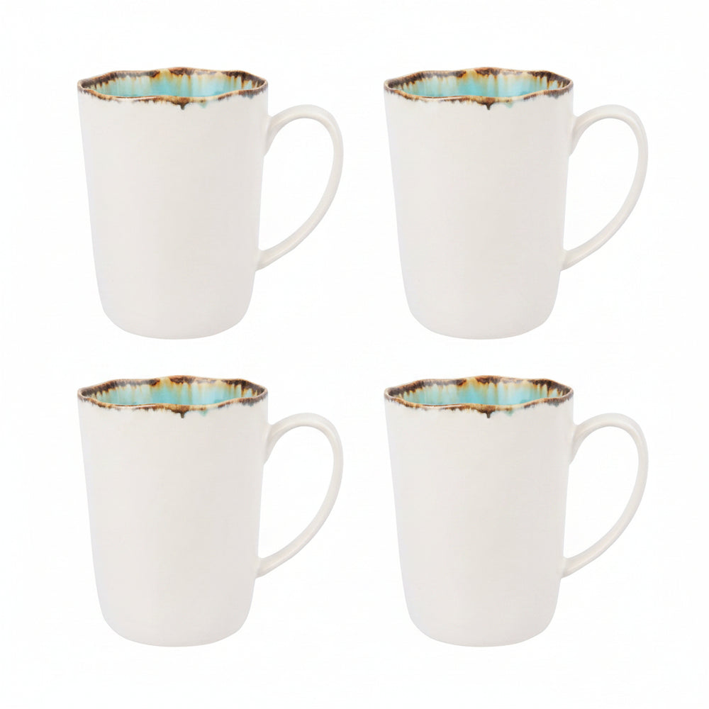 Cosy & Trendy Tassen / Becher - Laguna Azzurro 390 ml - 4 Stück