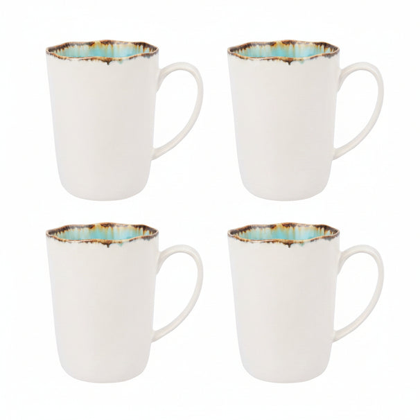Cosy & Trendy Tassen / Becher - Laguna Azzurro 390 ml - 4 Stück