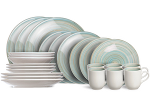 Cosy & Trendy Geschirrset Turbolino - Blau - 24-teilig / 6 Personen