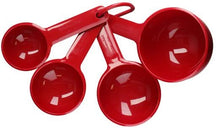 KitchenAid Maßlöffel-Set Core Kaiserrot Kunststoff 4-teilig - 237/118/79/59 ml