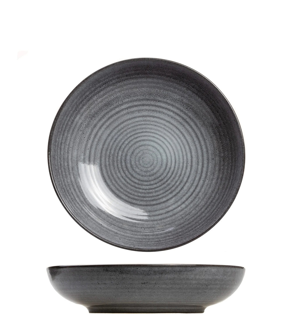 Cosy & Trendy Geschirrset Kentucky Grey - 12-teilig / 4 Personen - 4 Speiseteller, 4 Frühstücksteller und 4 Suppenteller