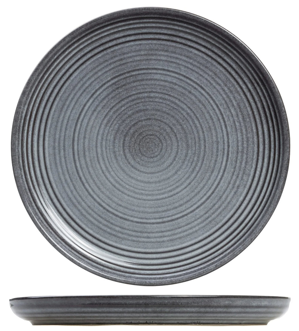 Cosy & Trendy Geschirrset Kentucky Grey - 12-teilig / 4 Personen - 4 Speiseteller, 4 Frühstücksteller und 4 Suppenteller
