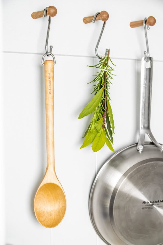 KitchenAid Schöpfkelle Core Birkenholz 33 cm Braun - Servierlöffel Antihaft