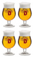 Duvel Biergläser 330 ml - 4 Stück
