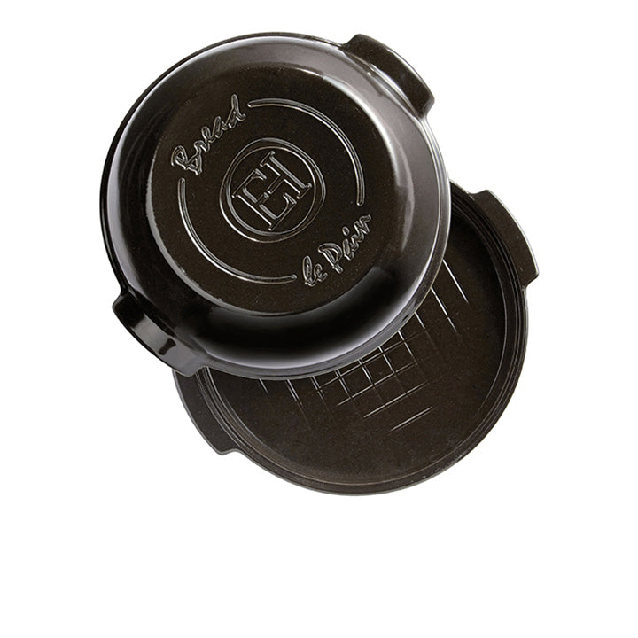 Emile Henry Brotbackform rund - Keramik - Fusain - ø 29,5 cm / 5,2 Liter