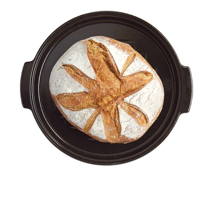 Emile Henry Brotbackform rund - Keramik - Fusain - ø 29,5 cm / 5,2 Liter