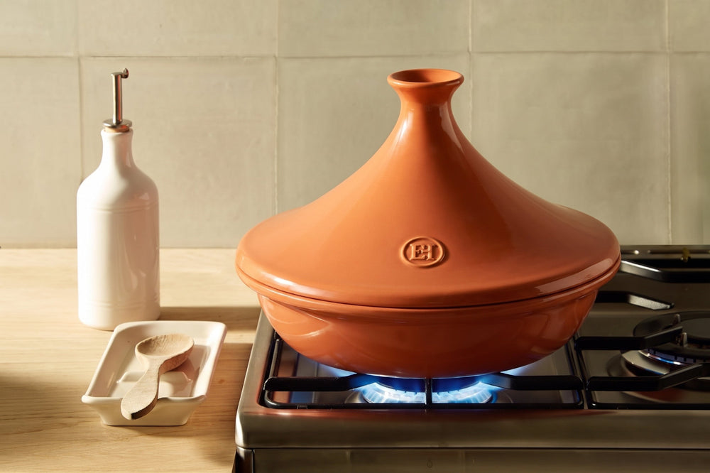 Emile Henry Tajine - Flame - Terracotta - ø 32 cm / 2,5 Liter