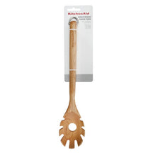 KitchenAid Spaghettilöffel Core Birkenholz 34 cm - Pastalöffel Servierlöffel