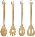 KitchenAid Spatelset Core Birkenholz 4-teilig - Küchenhelfer Antihaft Braun