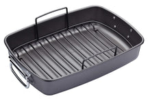 MasterClass Bräter mit Rost - 40 x 28 cm - Standard Antihaftbeschichtung