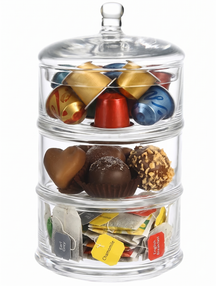 Cookinglife Bonbonniere Glas Ø 12,5 cm - Zum Aufbewahren und Präsentieren von Pralinen