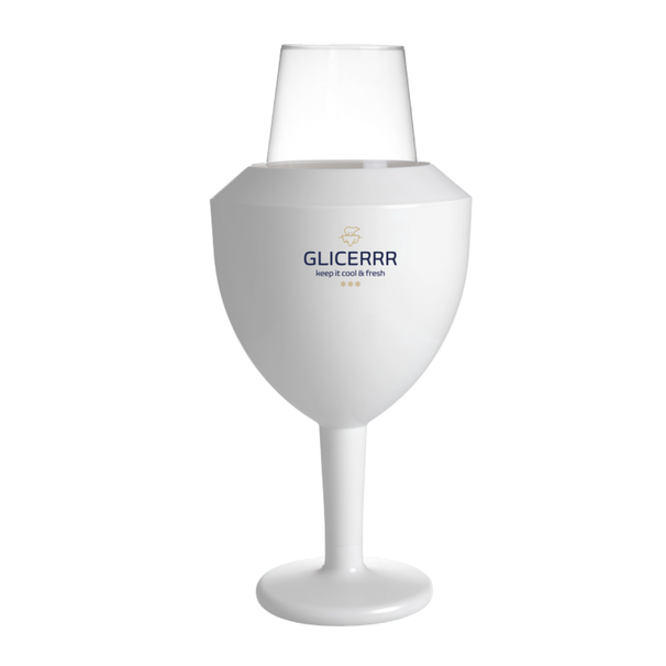 GLICERRR Weinglaskühler- und Halterset + Glas
