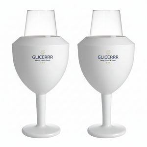 GLICERRR Weinglaskühler- und Halterset + Glas - 2-teilig