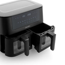 GreenPan Doppelte Heißluftfritteuse Bistro Dual Zone - Schwarz - 8 Liter (2 x 4 Liter) - PFAS-frei