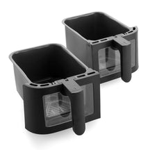 GreenPan Doppelte Heißluftfritteuse Bistro Dual Zone - Schwarz - 8 Liter (2 x 4 Liter) - PFAS-frei