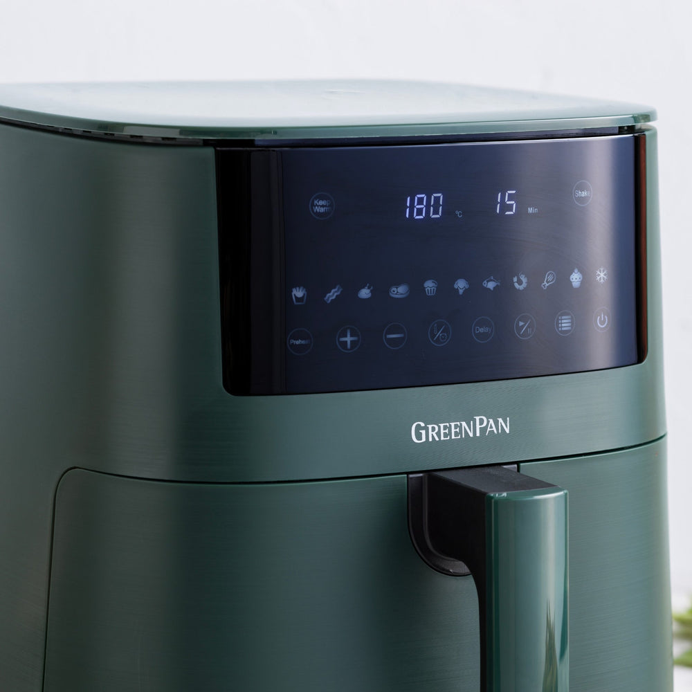 GreenPan Heißluftfritteuse Bistro XXL - Pine Green - 7.2 Liter - PFAS-frei