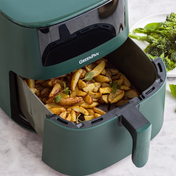 GreenPan Heißluftfritteuse Bistro XXL - Pine Green - 7.2 Liter - PFAS-frei